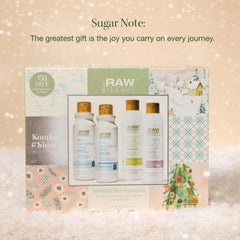 RAW SUGAR Beach Rose Coconut Milk Body Wash bottle offers luxurious lather.
