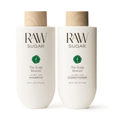 RAW SUGAR Scalp Restore Shampoo bottle refreshing the scalp for a clean feel