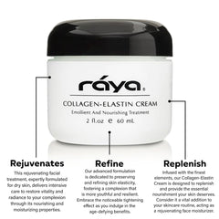 Raya Collagen-Elastin Cream dispensing pump ready for daily use.