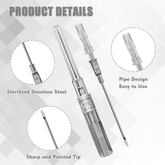 Rayyl mixed gauge needle set offers 14G to 22G options for precision