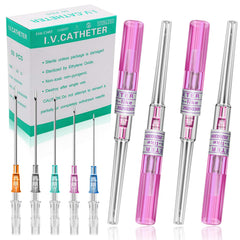 Rayyl 20G catheter needle in sealed packaging ensures sterile handling.