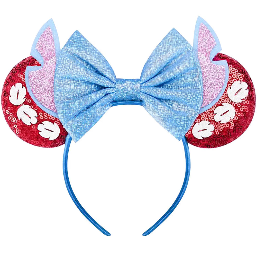 RAZKO Minnie ears headband with stitch red ears for festive cosplay