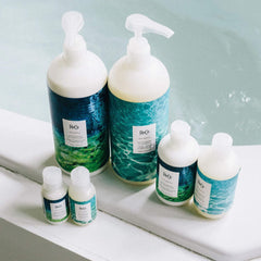R+Co Atlantis label detail reveals vitamins and minerals for hair health