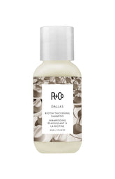 R+Co Dallas Thickening Shampoo bottle shows volumizing potential for fine hair