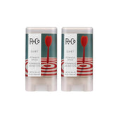 R+Co Dart Pomade Stick packaging shown for travel-friendly storage and quick touchups
