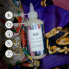 R+Co Lost Treasure texture close up hints creamy wash and smoothing.