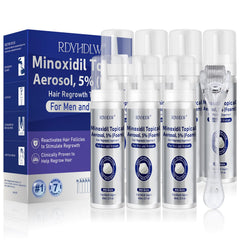 RDVHDLW Minoxidil Foam, bouteille 60 ml prête pour une application régulière sur le cuir chevelu