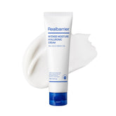 Real Barrier Intense Moisture Hyaluronic Cream bottle showing quick hydration for dry skin