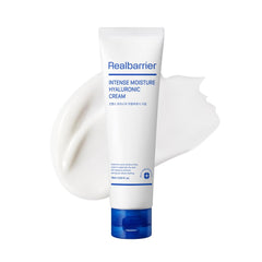 Real Barrier Intense Moisture Hyaluronic Cream bottle showing quick hydration for dry skin