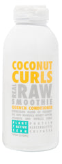 Real Raw Coconut Curls Conditioner bottle showcases hydrating formula for defined, frizz-free curls.