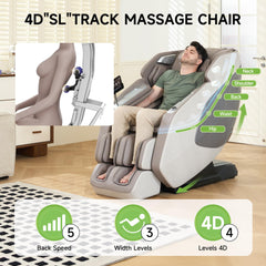 Real Relax PS5200 Brown shoulder-detection enables personalized upper-body massage.