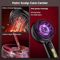 Realexist Red-light Therapy Comb waves stimulate the scalp during treatment