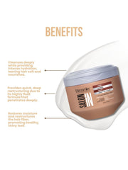 Recamier Hydra Repair argan oil blend nourishes hair for healthy appearance.
