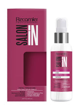 RECAMIER Salon In Liss Control bottle closeup showing hydration and frizz control.