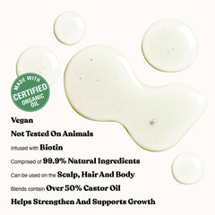 Red by Kiss Biotin Infused Hair Oil dropper ready for daily use.