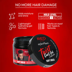 Using the twist sponge with gel to create polished twist styles.