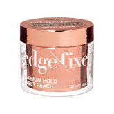 Red by Kiss Edge Fixer bottle shows 24-hour hold for sleek edges
