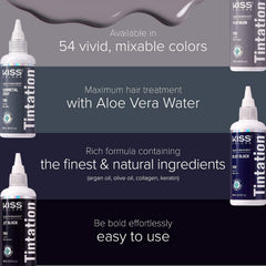 Aloe Vera Water base is highlighted for gentle conditioning in Tintation.