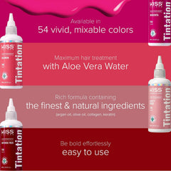 Aloe Vera Water bottle highlights soothing, conditioning start for color.