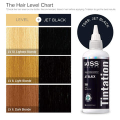 Applying Red by Kiss Tintation on hair demonstrates even, long-lasting coverage.