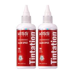 Red by Kiss Tintation Cajun Spice bottle pour delivers bold color option
