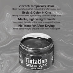 Red by Kiss Tintation curly hair color on strands delivers vivid shade