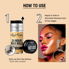 Red by Kiss wax formula provides shine without flakes or greasiness for a polished look