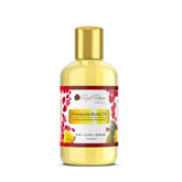 Red Rose Naturals Pineapple Body Oil bottle close-up showing tropical fragrance for daily hydration.