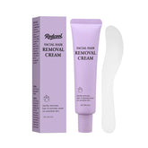 Redcool facial hair removal cream upper lip application for smooth, painless skin.