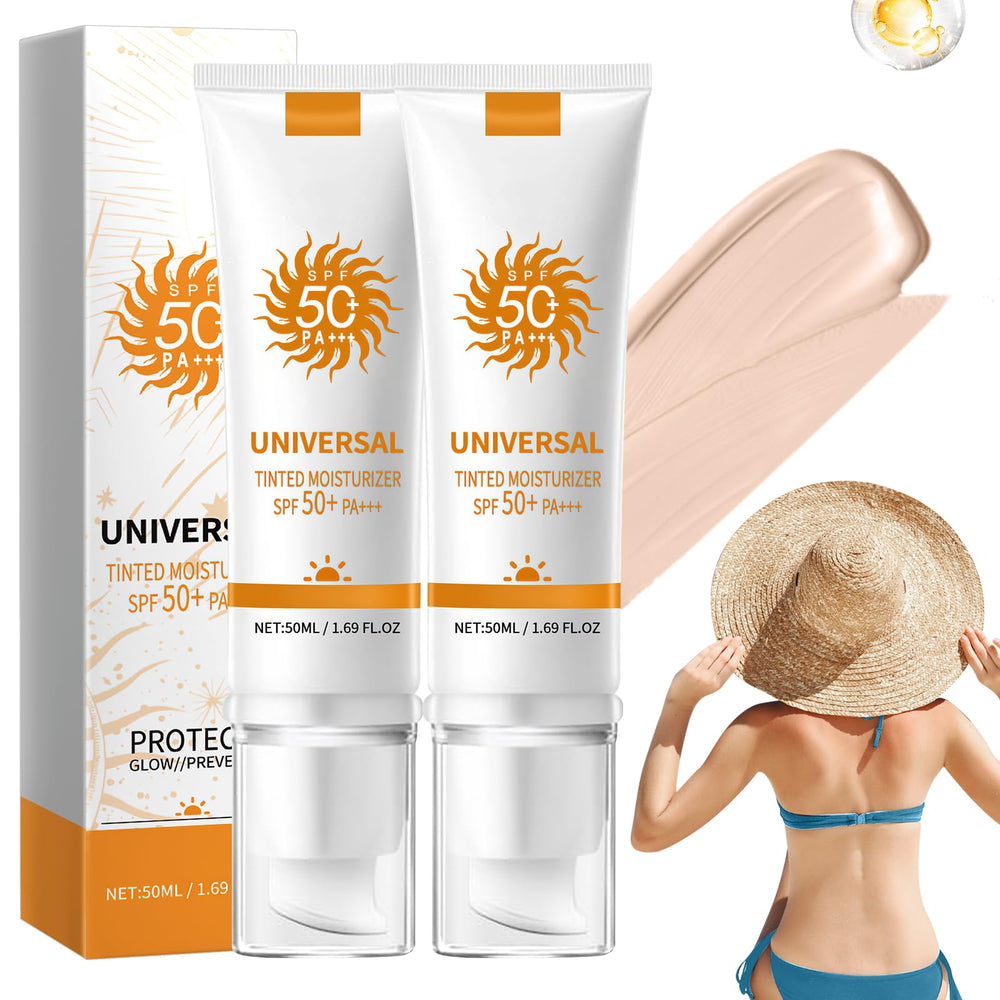 Rednow tinted sunscreen SPF 50 bottle front offers daily UV protection