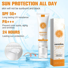 Rednow tinted sunscreen application shows subtle natural coverage