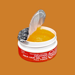 Redone Hair Wax Orange hands styling demonstrates easy grip and precise shaping