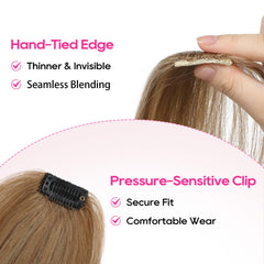 REECHO Clip-in Volumizer side profile blends with natural hair seamlessly