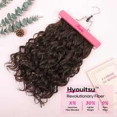 REECHO curly extensions clip-in close-up showing secure, easy clips.