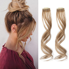 REECHO Side Air Bangs 12-inch wavy front view for a refreshed look
