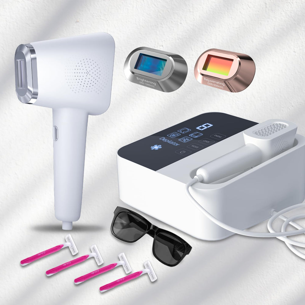 REEOOH laser hair removal device front panel for precise at home use