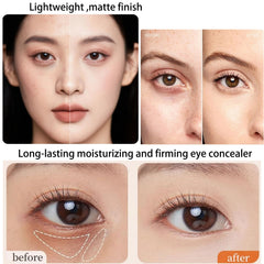 Reepic Cosmer Luminous Eye Corrector swatch reveals natural matte finish.