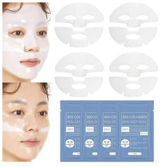 Reepic Cosmer overnight mask application showing hydrogel texture