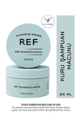 REF Reference of Sweden Dry Shampoo Paste packaging on a clean surface, travel-ready Nordic design.