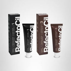Refectocil Cream Hair Dye 2-Pack color result with natural-looking shade and shine.