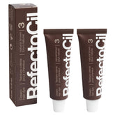 RefectoCil No. 3 Natural Brown cream dye tube for a natural brunette look.