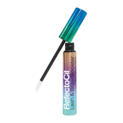 RefectoCil Lash & Brow Booster brush close-up highlights precise application