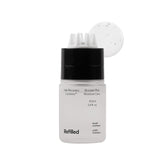 Refilled Booster Plus Moisture bottle pour for easy, mess-free scalp application.