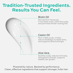 User applying 2-in-1 shampoo-conditioner for quick, efficient daily wash.