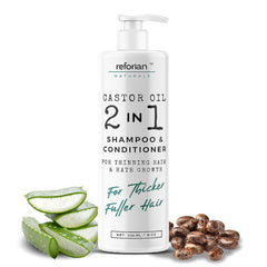 REFORIAN Castor Oil Shampoo bottle front for a gentle daily cleanse.