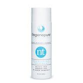REGENEPURE NT bottle pour demonstrates premium cleansing for scalp refreshment.