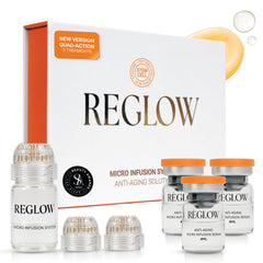 Reglow micro infusion system face kit for at-home facial care and deeper absorption.