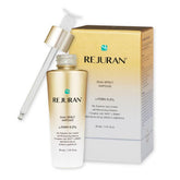 REJURAN Dual Effect Ampoule bottle pour demonstrates precise application and immediate hydration.