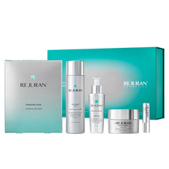 REJURAN Turnover Ampoule bottle showing advanced formula for radiant skin and barrier support.