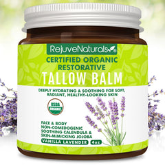 Close-up of creamy texture of RejuveNaturals balm.